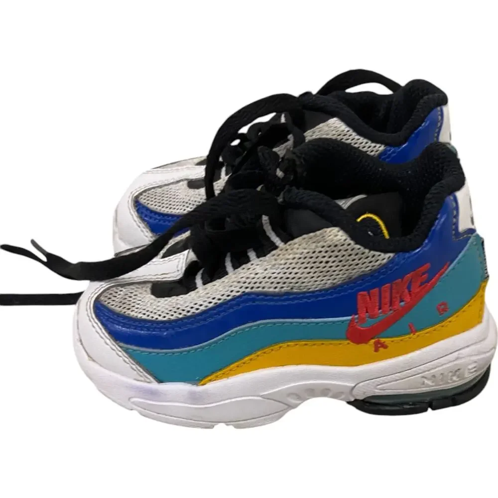 Nike Air Max 95 Athletic Sneaker Shoes Toddler Size 5C Multi Lace Up CJ6956-100